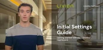 Miniature paramètres initiaux du tableau de bord LivionKey